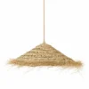Abat jour pour lampe parasol l fibre naturelle tressée
