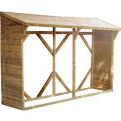 Abri-bûches en bois 213 x 100 x 319,5cm