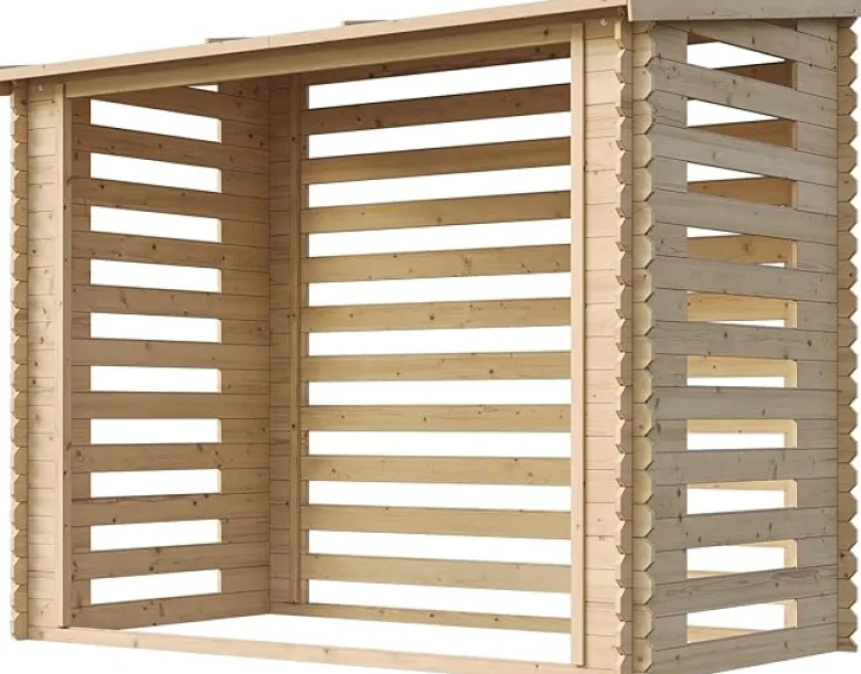 Abri à bûches -l146xl232xh199 cm - 2.63 m2