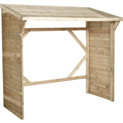 Abri buches bois 221x114,5x203cm