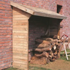 Abri buches bois 221x114,5x203cm