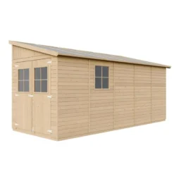 Abri de jardin en bois avec paroi latérale les planchers imprégné - 10 m2