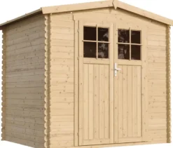 Abri de jardin en bois avec sol traité - l236xl226xh218 cm - 4,33 m2