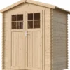 Abri de jardin en bois avec sol traité - l196xl136xh218 cm- 1.98