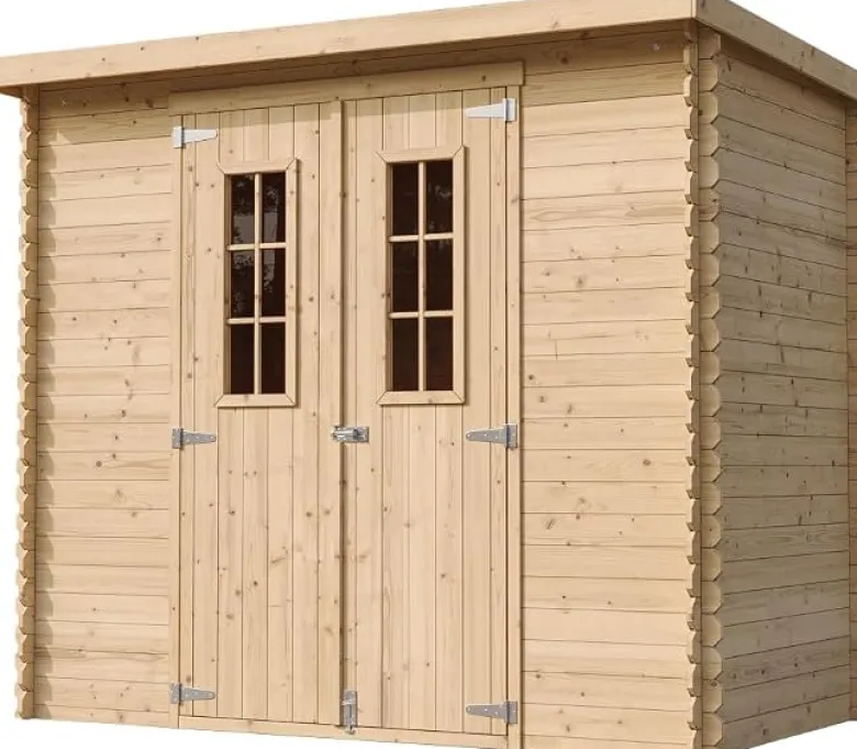 Abri de jardin en bois avec sol traité - l239xl142xh200cm-2.63 m2