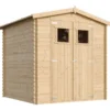 Abri de jardin en bois avec sol traité - l216xl206xh218 cm 3.53 m2