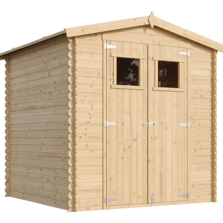 Abri de jardin en bois avec sol traité - l216xl206xh218 cm 3.53 m2