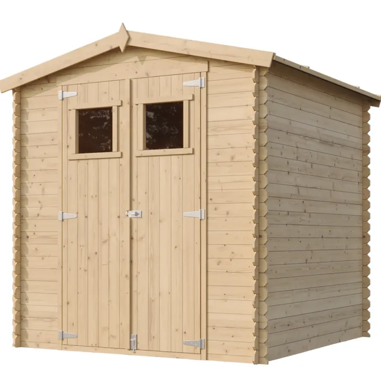 Abri de jardin en bois avec sol traité - l216xl206xh218 cm 3.53 m2