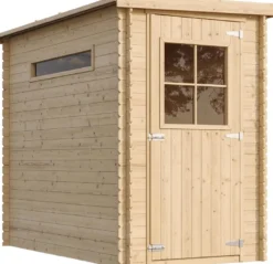 Abri de jardin en bois avec sol traité- l239xl144xh198 cm-2.63 m2