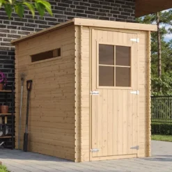 Abri de jardin en bois avec sol traité- l239xl144xh198 cm-2.63 m2