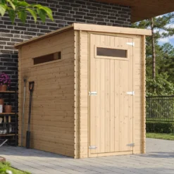 Abri de jardin en bois avec sol traité- l239xl144xh198 cm-2.63 m2