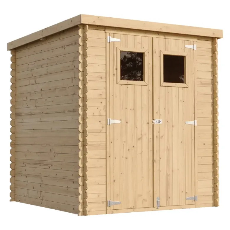 Abri de jardin en bois avec sol traité - de haute qualité - 3.53 m2