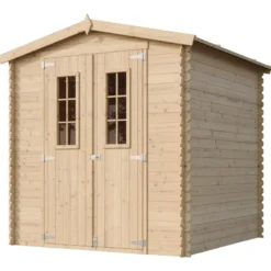 Abri de jardin en bois avec sol traité l216xl206xh218 cm - 3.53 m2