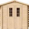 Abri de jardin en bois et range bûches extérieur - 3,53 + 0,97+0,97 m2
