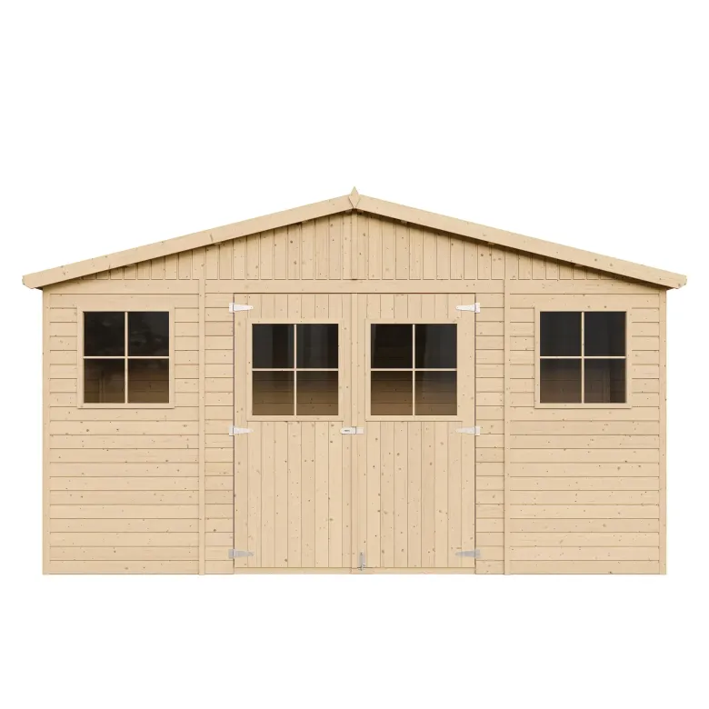 Abri de jardin en bois les planchers imprégné- h246x418x220 cm 8 m²