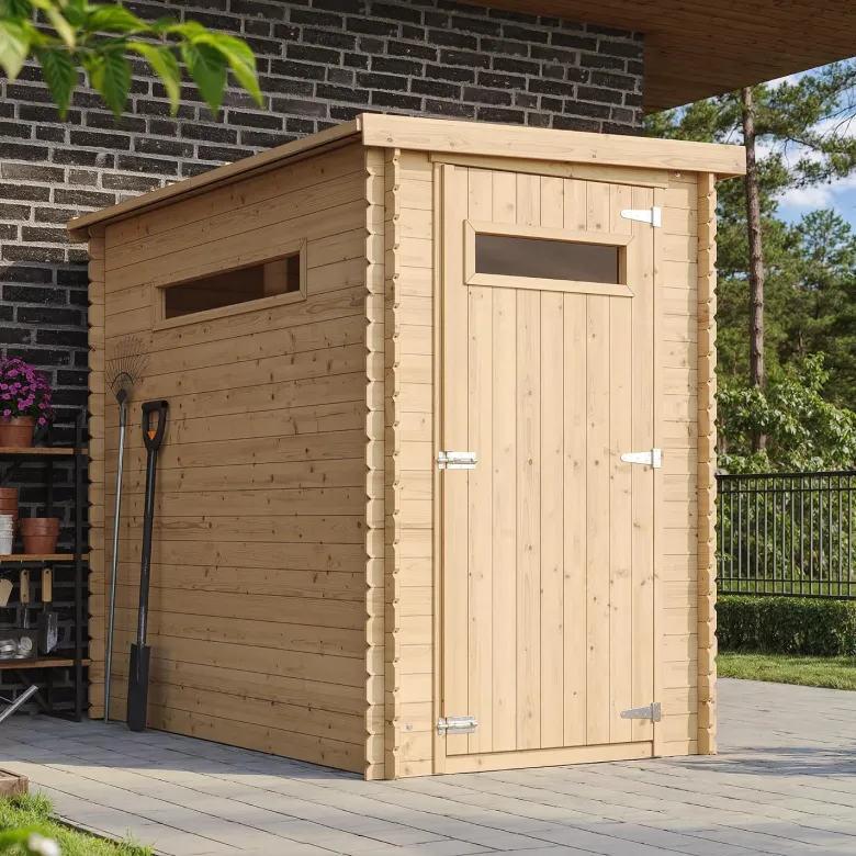 Abri de jardin en bois - l239xl144xh198 cm-2.63 m2