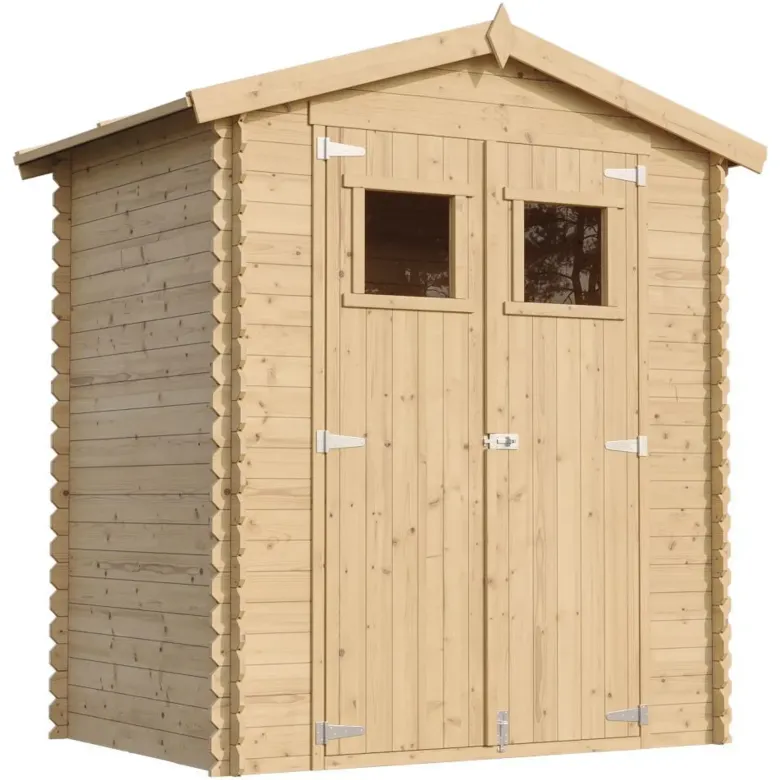 Abri de jardin en bois - l196xl136xh218 cm- 1.98 m2