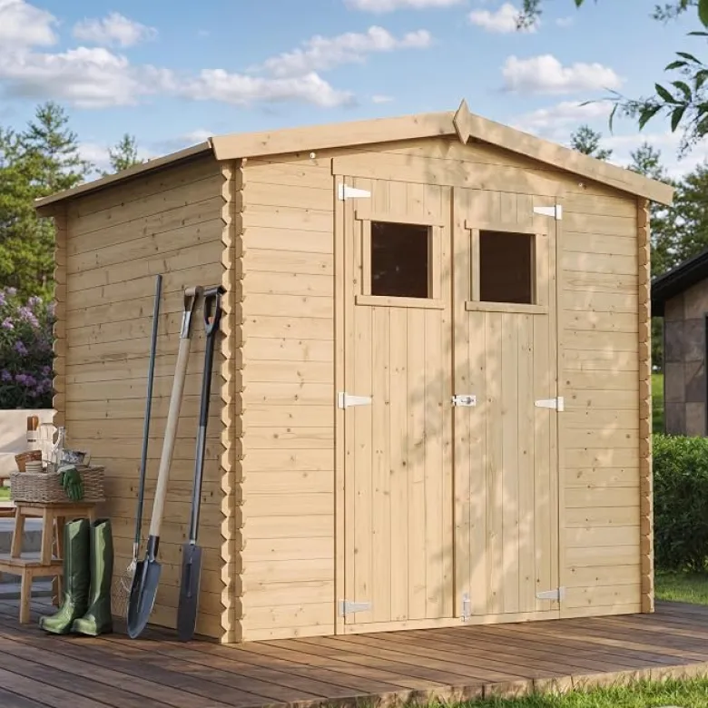 Abri de jardin en bois - l236xl226xh218 cm - 4.33 m2
