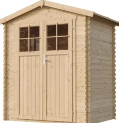 Abri de jardin en bois - l196xl136xh218 cm- 1.98 m2