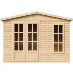 Abri de jardin en bois 6 m2 - l332xp222xh232cm