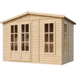 Abri de jardin en bois 6 m2 - l332xp222xh232cm