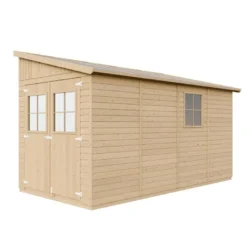 Abri de jardin en bois sans paroi latérale plus les planchers imprégné-8 m2