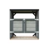 Abri de jardin pour poubelles, cache poubelle extérieur 2x240l gris