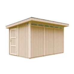 Abri de jardin qualité premium 9m² l412xl279xh237 cm - gris foncé