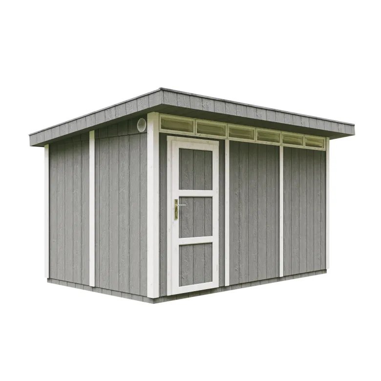Abri de jardin qualité premium 9m² l412xl279xh237 cm - gris foncé
