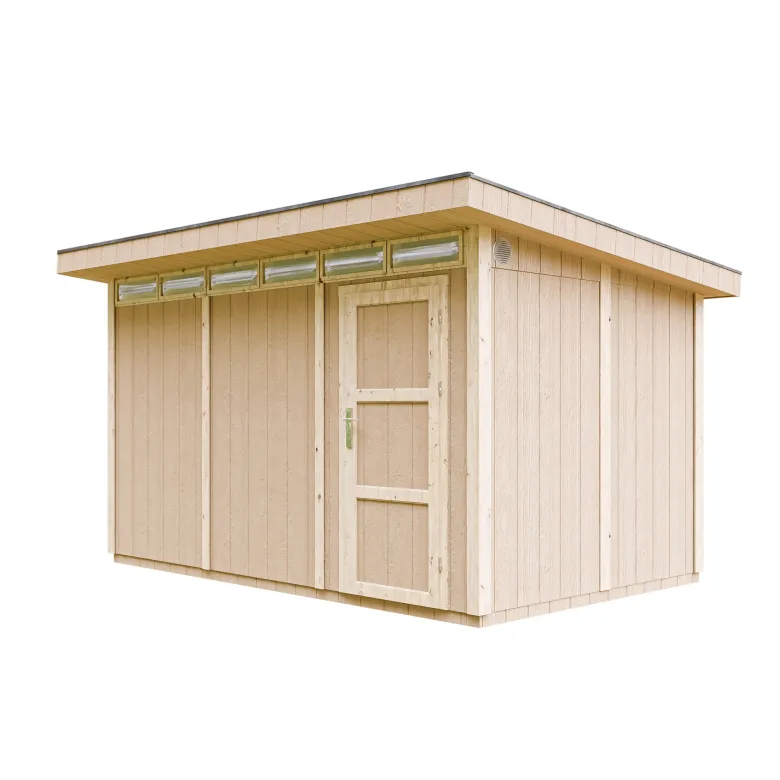Abri de jardin qualité premium 9m² l412xl279xh237 cm - gris foncé