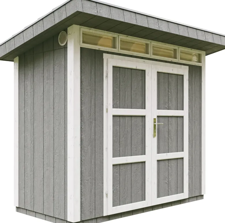 Abri de jardin qualité premium 3m² l161xl294xh239 cm - gris foncé