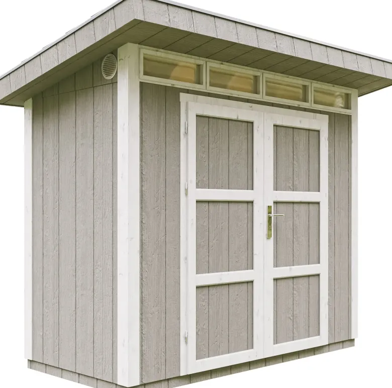 Abri de jardin qualité premium 3m² l161xl294xh239 cm - gris