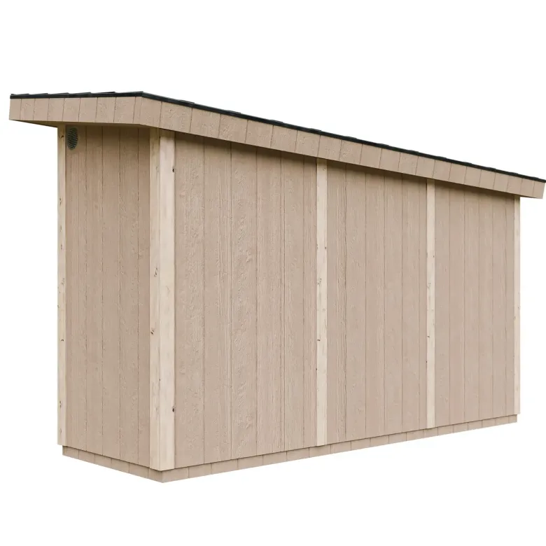 Abri de jardin qualité premium 4m² l161xl412xh239 cm - jaune