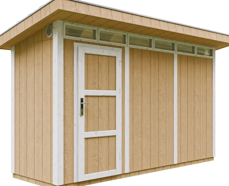 Abri de jardin qualité premium 4m² l161xl412xh239 cm - jaune