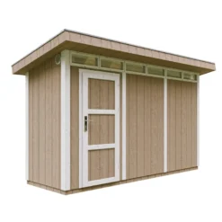 Abri de jardin qualité premium 4m² l161xl412xh239 cm - marron