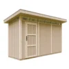 Abri de jardin qualité premium 4m² l161xl412xh239 cm - gris foncé