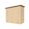 Abri à outils en bois - 194x123x223 cm 2,1 m² - beige