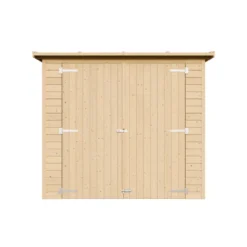Abri à outils en bois - 194x123x223 cm 2,1 m² - beige