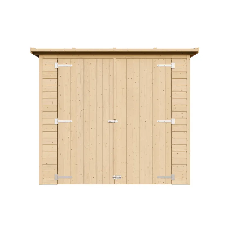 Abri à outils en bois - 194x123x223 cm 2,1 m² - beige