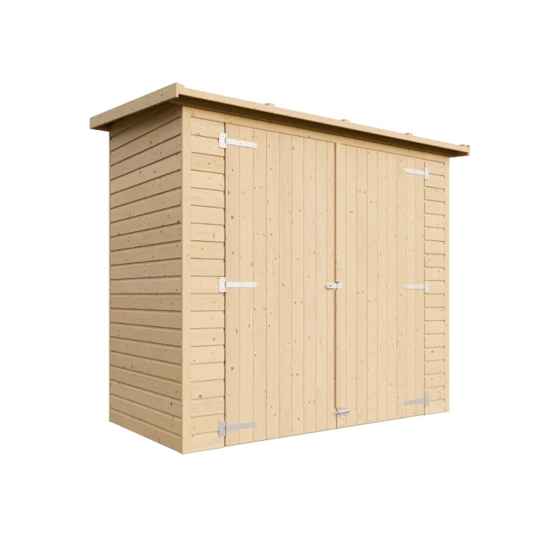Abri à outils en bois - 194x123x223 cm 2,1 m² - beige