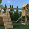 Aire de jeux fleppi en bois avec tobogg