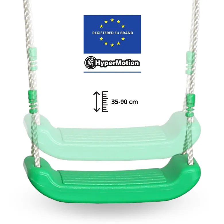 Aire de jeux jardin xxl hypermotion - portique acier 2 sièges, échelle & trapèze