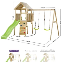 Aire de jeux portique woodi
