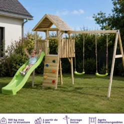 Aire de jeux portique woodi