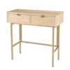 Aline - console bois 2 tiroirs pieds métal doré