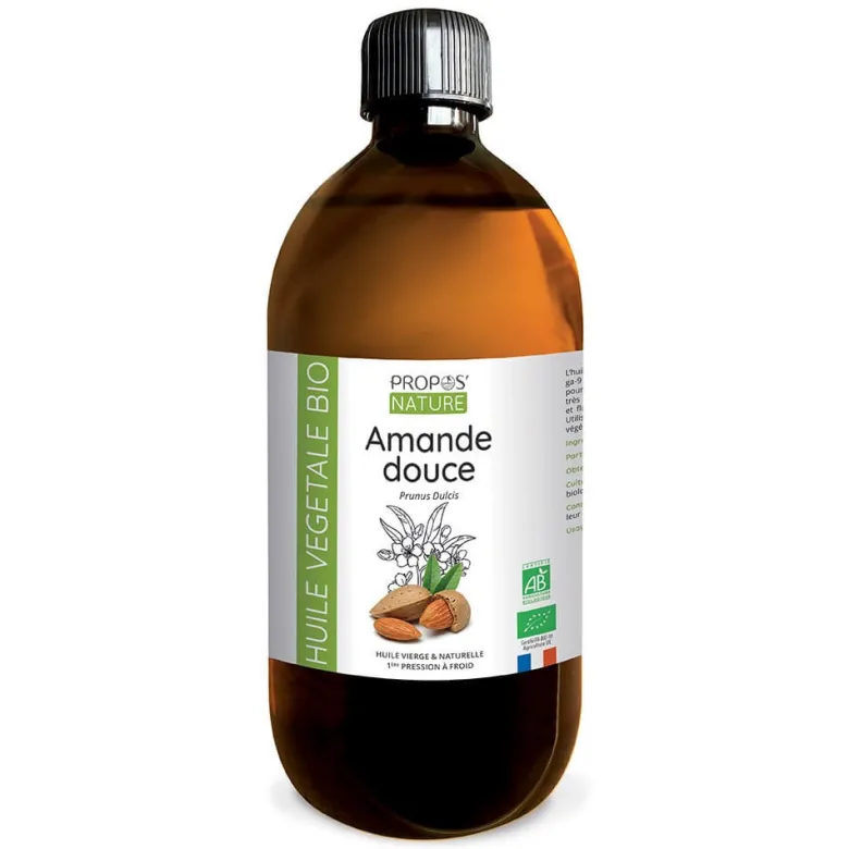Amande douce bio - huile végétale contenance - eco-recharge 500 ml