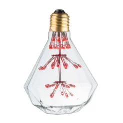 Ampoule lampe décorative rouge diamant e