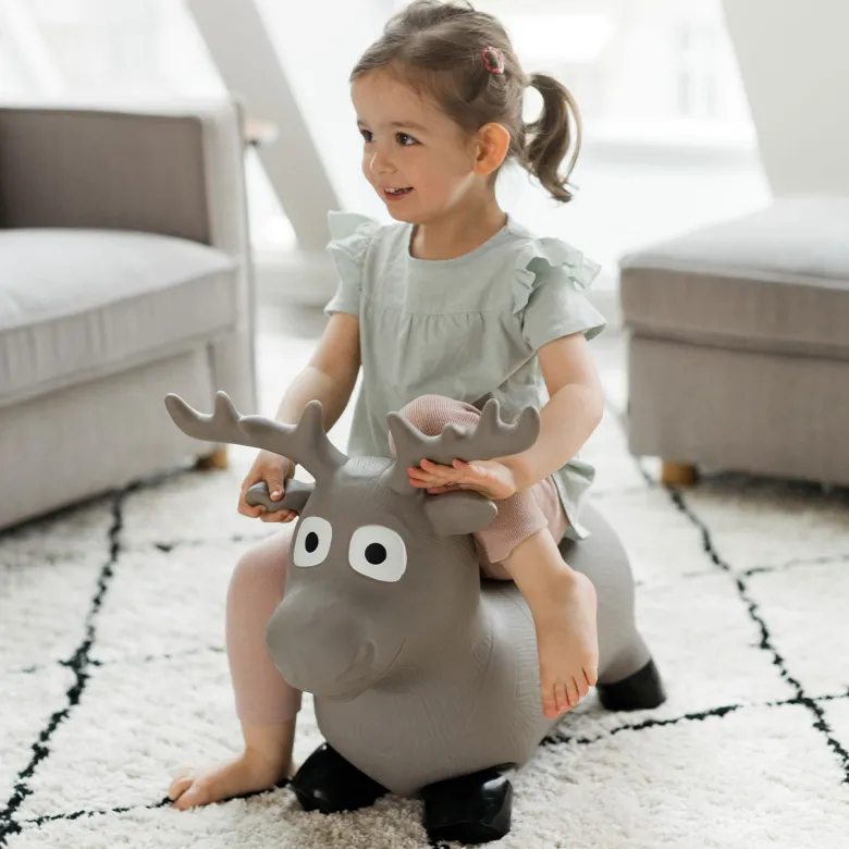Animal sauteur gonflable élan