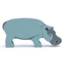 Animaux en bois - hippopotame -