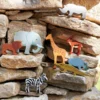 Animaux en bois - zèbre -